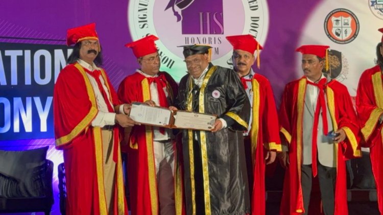 Industrialist, literary, social worker & engineer  MR. PRAVIN MADHUKARRAO UPLENCHWAR, NAGPUR got D.LIT ,  honourary doctorate from international reputed univeristy.