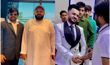 Zamzam Company CEO Chhote Bhai-Bade Bhai gave a grand welcome to Indian writer Devhari Sirvi in Dubai