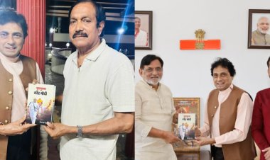 Writer Dipak Desai Meets UT Administrator, Presents Books on PM Modi and Development