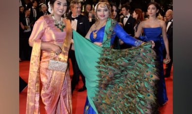 Smrutha Santhosh becomes the first British Indian Fashion Designer to walk the red carpet
