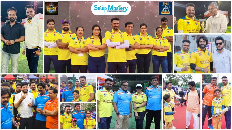 Mr. Sunjjoy Chaudhri Leads Team Veer Santaji at Khasdar Celebrity Cricket League 2025, Celebrating Pune’s Grand Festival with Support from Mr. Murlidhar Mohol and Mr. Chandrakant Patil