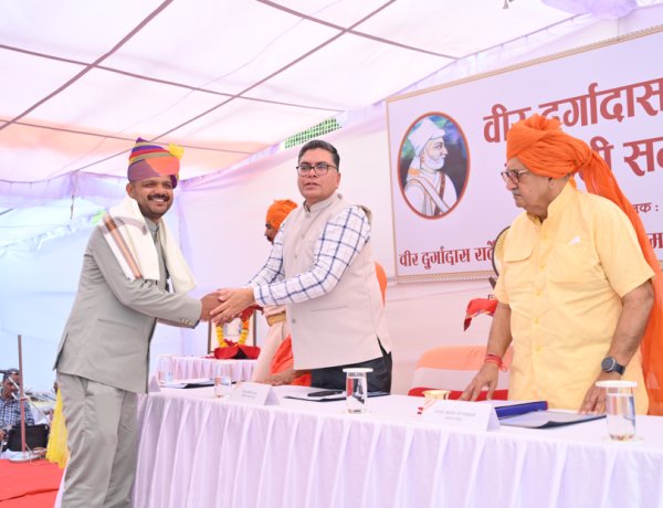Dr. Ajay Pal Singh Dhanla Honored with Veer Durgadas Rathore Award for Contribution to Yoga and Ayurveda